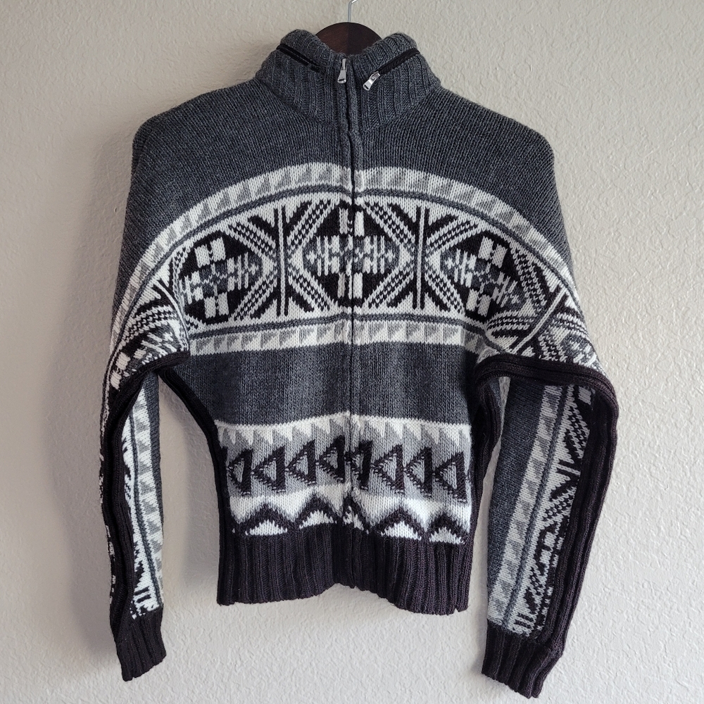 Lauren Active Ralph Lauren fair isle knit jacket sweater size XS